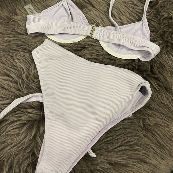 437 Daydream Lavender Purple 3pc bikini set - Picture 8 of 10